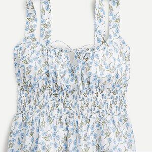 J.Crew Smocked Waist Tank Top in Liberty Ros Floral - XS